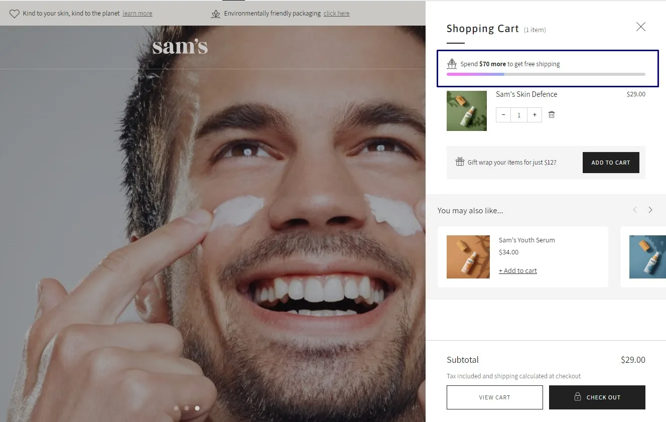 Free Shipping Bar